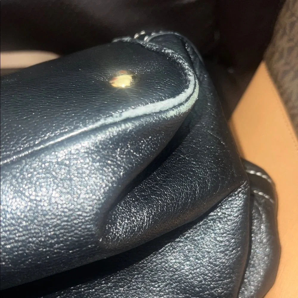 Michael Kors Black and Tan Shoulder Bag